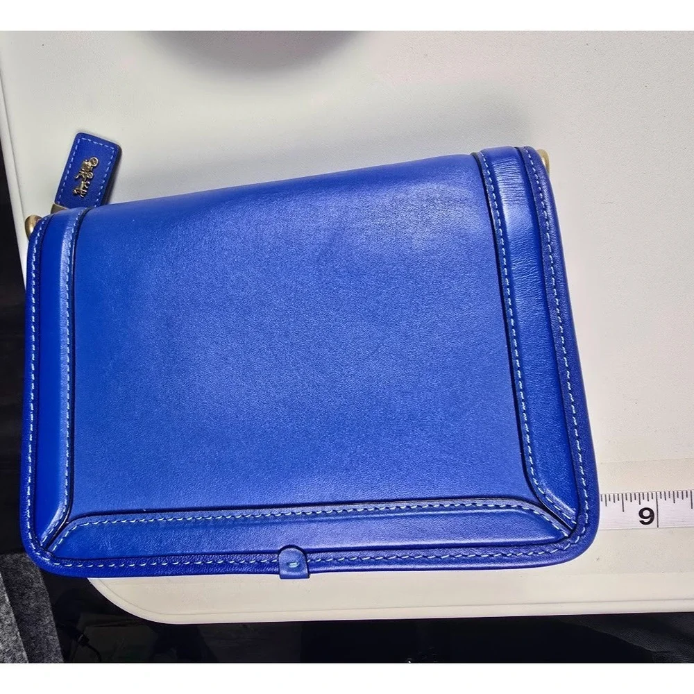 Vintage Coach Blue Leather Purse
